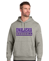Onalaska Baseball Club Fleece Sleeve Swoosh Pullover Hoodie