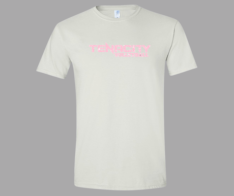 TENACITY distressed logo tee GILDAN