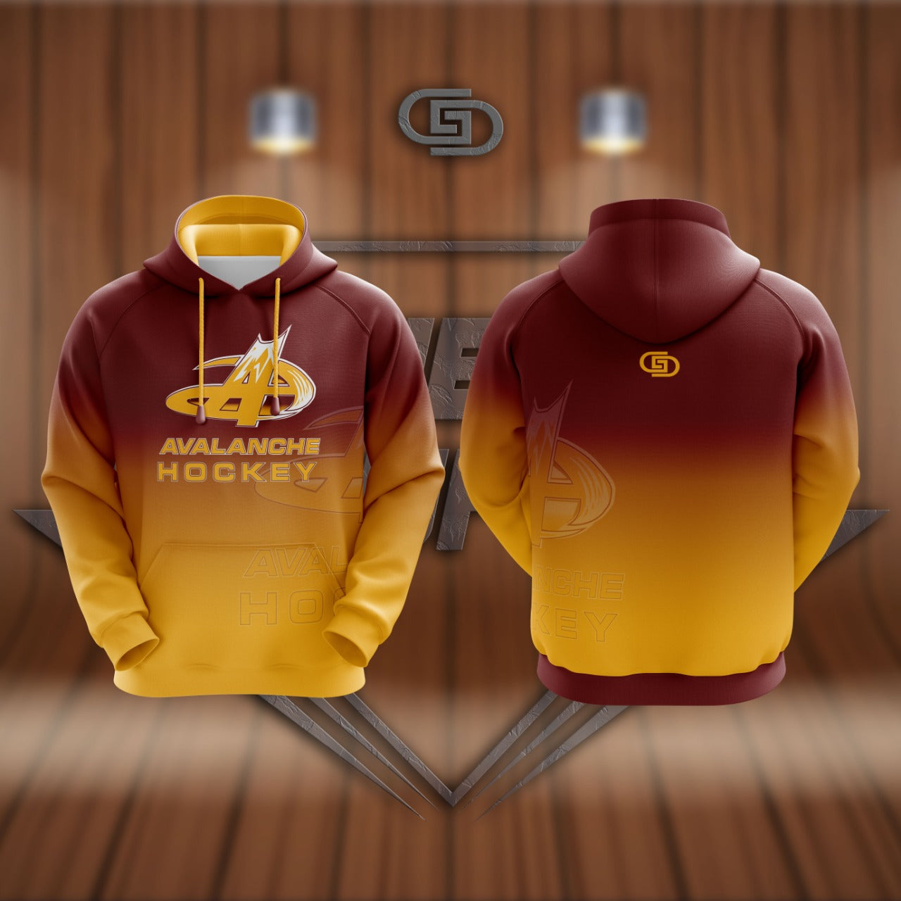 Avalanche Hockey Sublimated Hoodie