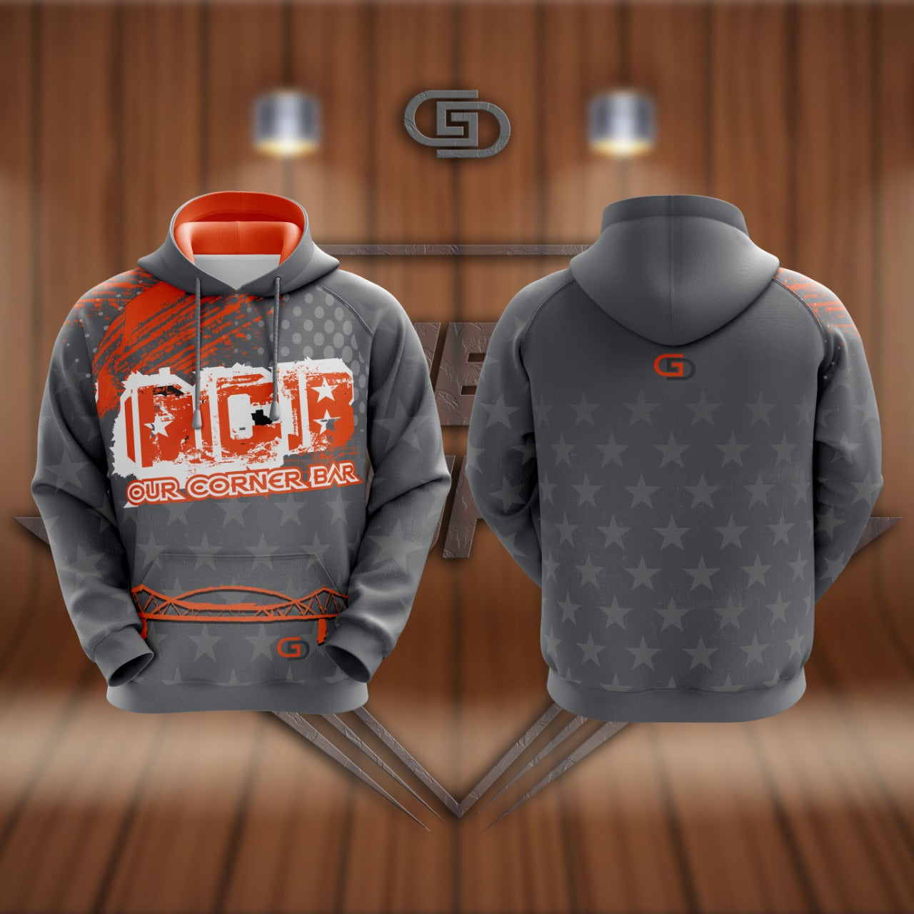 Our Corner Bar Sublimated Hoodie