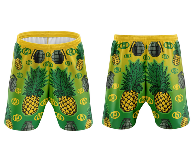 Gameday Supply Bangin Pineapple Shorts Gameday Supply llc