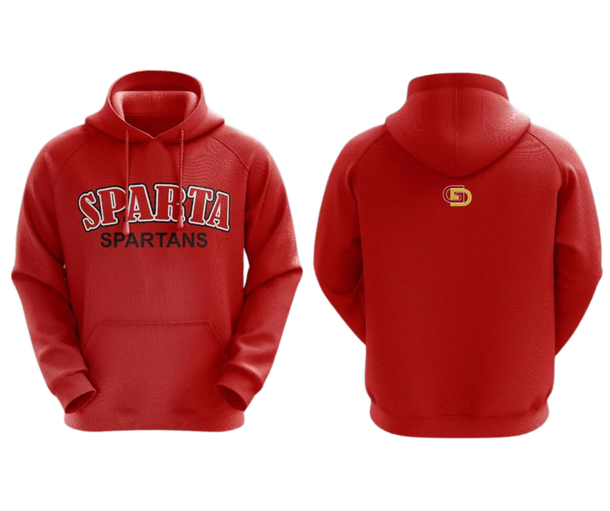 Sparta Spartans Sublimated Hoodie Gameday Supply llc