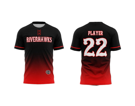 TWO BUTTON PLIQUE BASEBALL JERSEY Gameday Supply llc