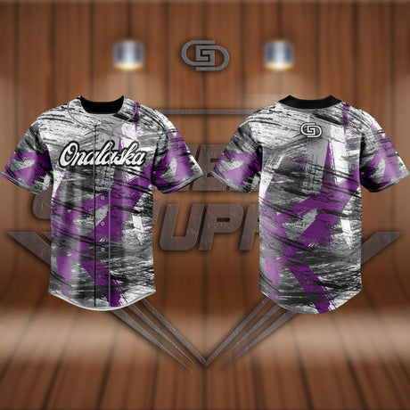 FULL BUTTON BASEBALL JERSEY Gameday Supply llc